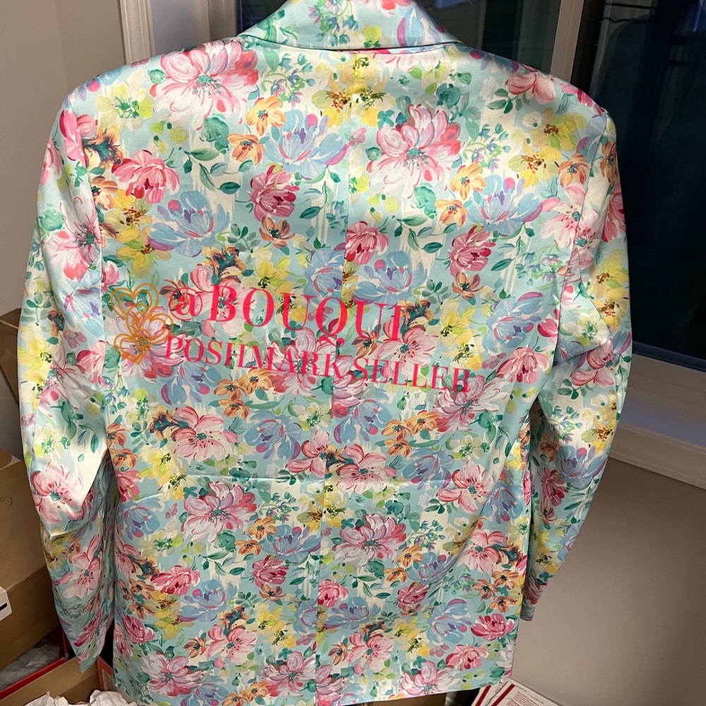 BLOGGERS FAV ZARA FLORAL PRINTED BLAZER - Picture 3 of 16